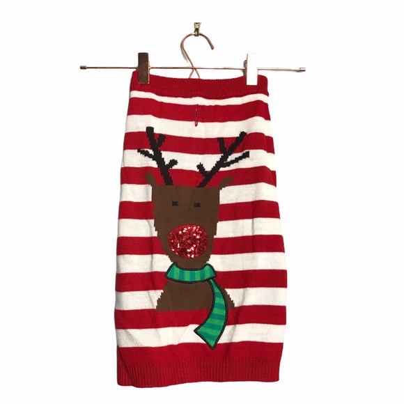 Pet Holiday Collection Sequin Nose Dog Sweater - Picture 4 of 10